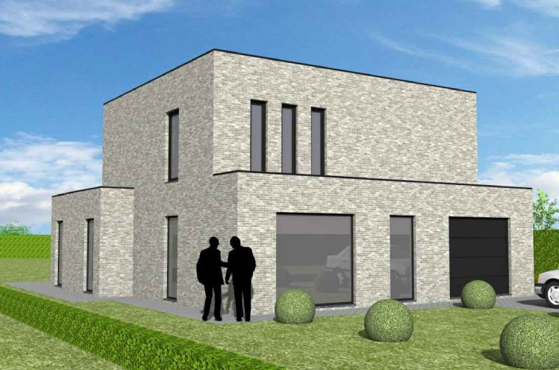 Nieuw te bouwen alleenstaande woning met vrije keuze van architectuur te Geraardsbergen.